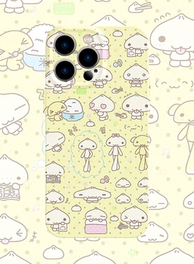 y2k可爱千禧包子手机壳适用iPhone17promax苹果16菲林13黄色14小米15古早oppo华为mate70荣耀P80红米vivox200