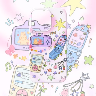 y2k千禧小清新手机壳适用iPhone17promax苹果16菲林14一加13小米15硬oppo华为mate70荣耀Pura80红米vivox200s