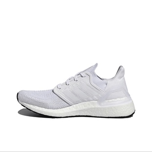 纯白 Adidas G55817 ULTRABOOST 男子UB全掌缓震透气运动跑步鞋