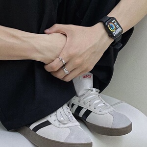 Adidas/阿迪达斯neo VLcourt灰色防滑耐磨低帮男女休闲板鞋HQ1802