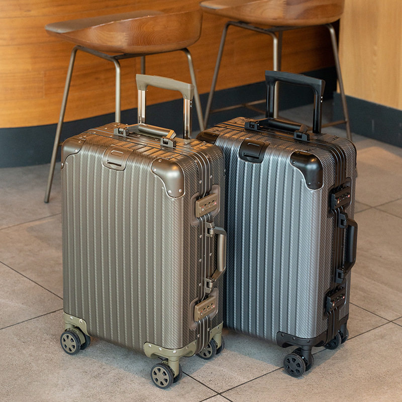 德国铝镁合金旅行箱20登机箱编织纹防刮旅行箱皮箱28拉杆箱商务