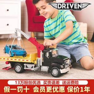 北美Driven拖车儿童大号玩具车男孩工程车滑行车模发声光生日礼物