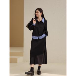 【舒适卫衣套装】纤莉秀大码女装设计感休闲两件套胖mm2025秋新款