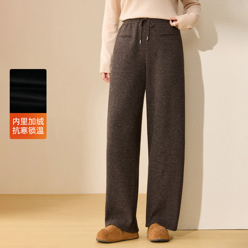 【舒适保暖加绒裤子】纤莉秀大码女装简约直筒裤胖mm2025冬装新款,女装/女士精品,大码裤装,淘宝优惠券,粉丝福利购,淘宝优惠卷