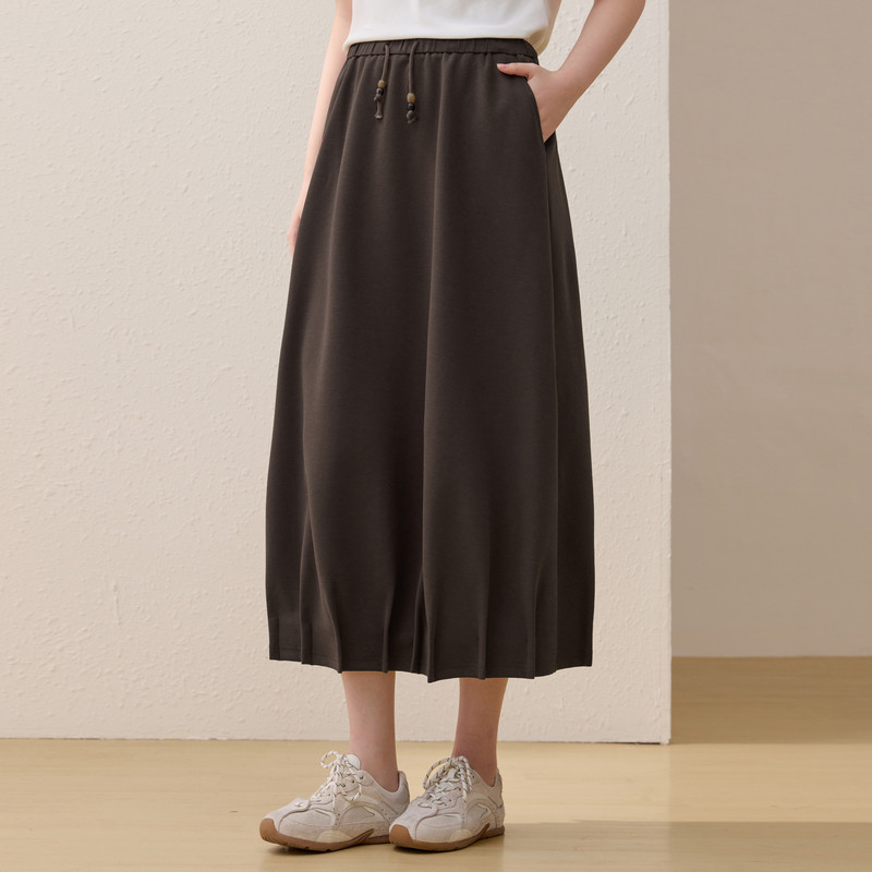 【甜美花苞裙】纤莉秀大码女装设计感百搭半身裙胖mm2026春装新款