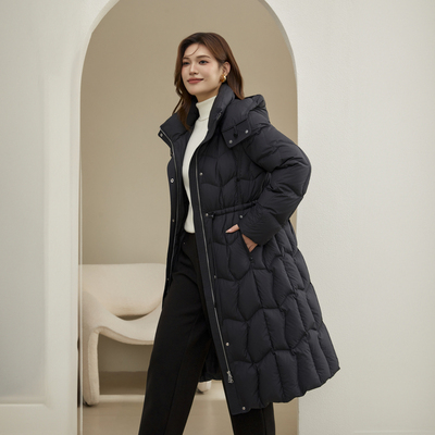 纤莉秀洋气保暖羽绒服