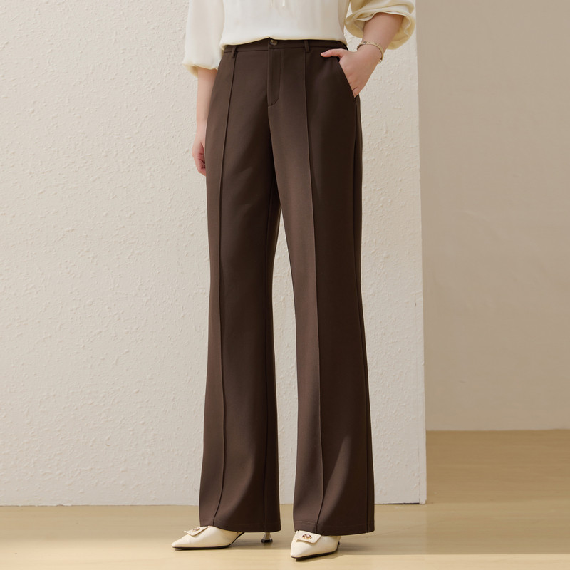 【不贴腿微喇裤子】纤莉秀大码女装松紧后腰显瘦裤子胖mm春装新款,女装/女士精品,大码裤装,淘宝优惠券,粉丝福利购,淘宝优惠卷