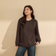 简约圆领百搭上衣胖mm2025冬新款 女装 慵懒休闲卫衣 纤莉秀大码