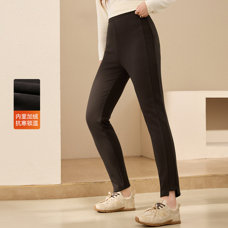【保暖加绒裤子】纤莉秀大码女装舒适修身显瘦裤子胖mm2025冬新款,女装/女士精品,大码裤装,淘宝优惠券,粉丝福利购,淘宝优惠卷