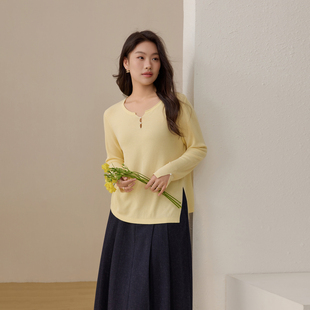 【雅韵东方】轻懒主义钉珠镂空针织衫纤莉秀大码女装胖mm春装新款