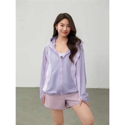 【户外运动防紫外线防晒服外套】纤莉秀大码女装胖mm2025夏装新款