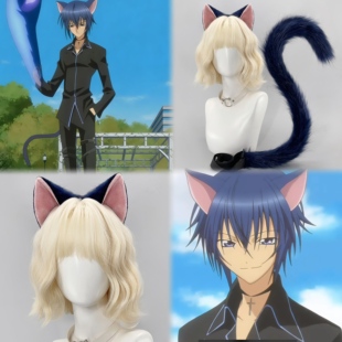 守护甜心几斗cos猫耳头饰漫展猫耳猫尾巴套装仿真兽耳猫耳朵发箍