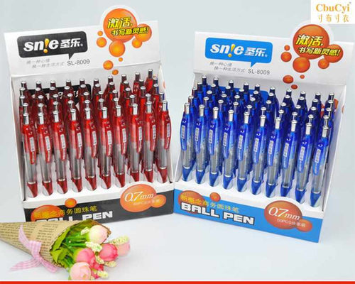 正品8009圣乐圆珠笔07红蓝黑色