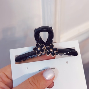 7cm小号抓夹发夹韩国东大门进口花朵鲨鱼夹公主半抓夹