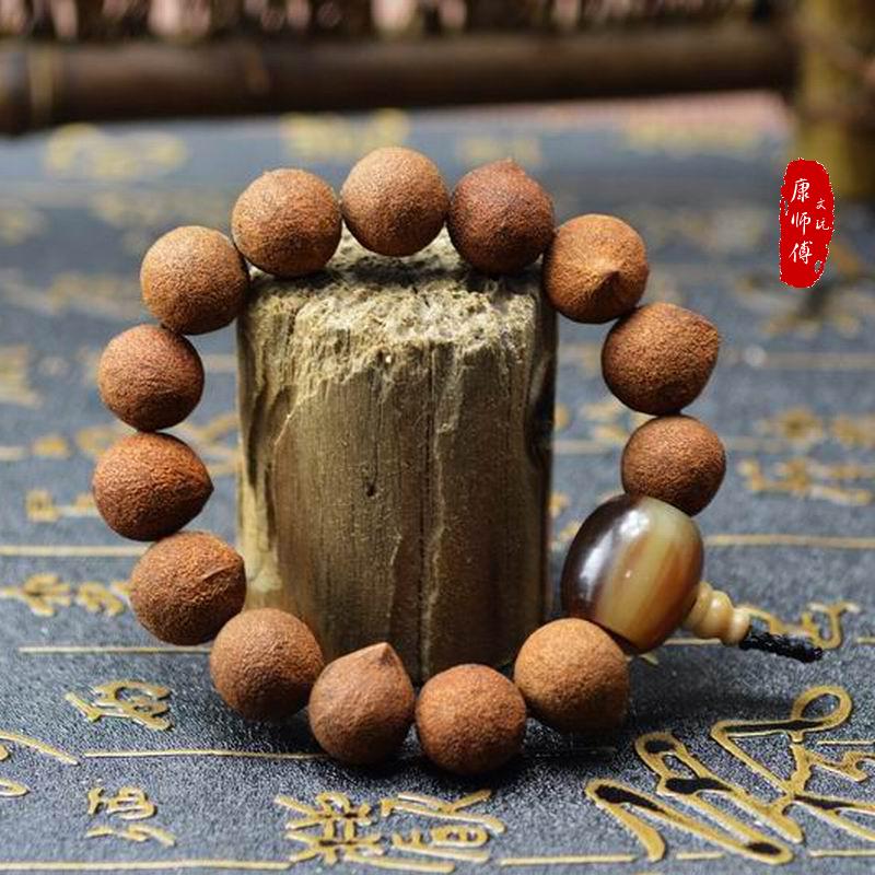 鸳鸯菩提 手链 佛珠 莲花 金佛草金佛珠 佛眼通天眼 紫金钵盂菩提