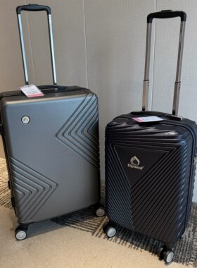 外交官20寸登机旅行箱女24寸拉链款万向轮行李箱男28寸托运微瑕疵