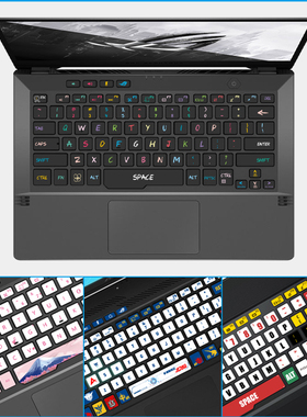 适用于Rog玩家国度幻13 幻14 幻15 幻16 2021 2022款2023幻X笔记本电脑键盘贴纸炫酷卡通个性定制GA402 GU502