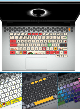 适用外星人X15 R1 X17 M15 R6 X14 R2 M17 R5 Area-51M笔记本电脑键盘贴纸按键贴防磨损