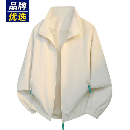 品牌优选男士外套春秋季潮流休闲宽松时尚百搭高级感拉链飞行夹克