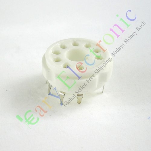 全新PCB九脚陶瓷电子管镀银GZC9-Y-2管座音响配件适EL504 EL519等