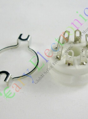 八脚陶瓷镀银GZC8-Y-1电子管管座5Z2P 6j8p EL34 KT66 KT88 6V6等