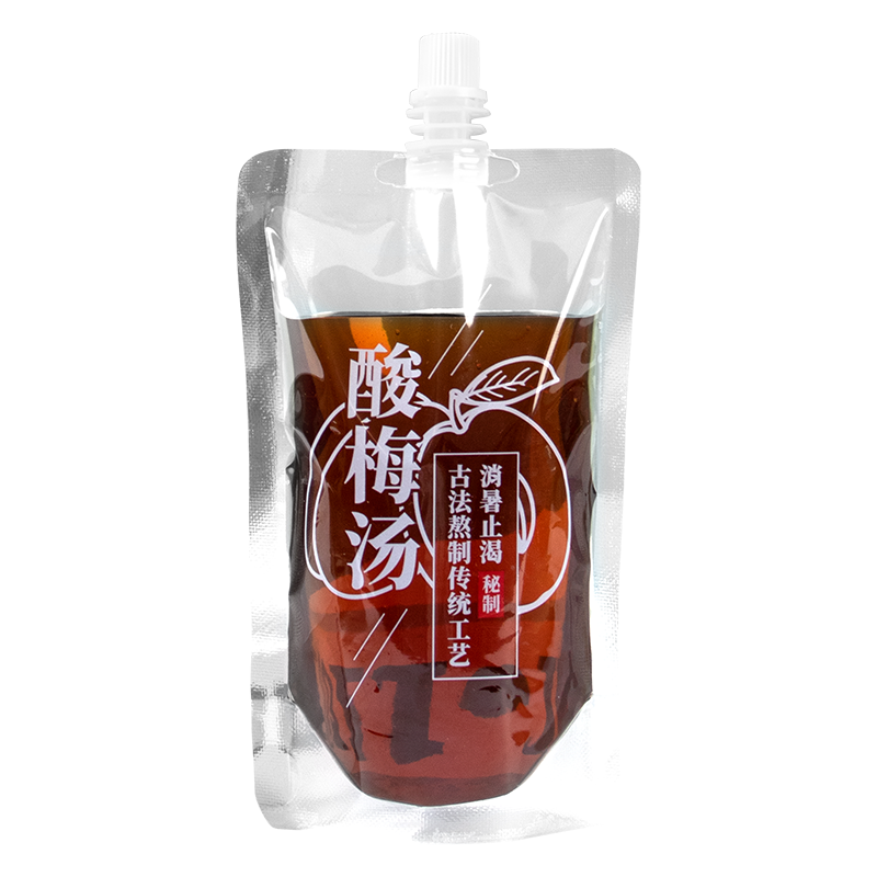 酸梅汤包装袋打包袋自立袋吸嘴袋