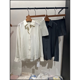 套装 高级感极简风翻领衬衫 26早春新款 女 韩钰DESIGN