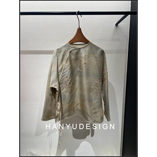 100%桑蚕丝新中式 26早春新款 刺绣短外套女 韩钰DESIGN