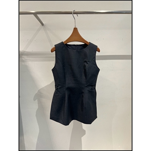 羊毛百搭黑色无袖 26早春新款 高级感背心裙 韩钰DESIGN