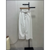极简风休闲白色阔腿裤 26早春新款 女 韩钰DESIGN
