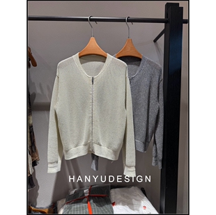 简约百搭针织开衫 26早春新款 女短外套 韩钰DESIGN