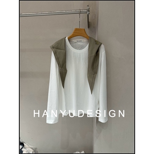 极简风针织披肩两件套长袖 26早春新款 上衣 韩钰DESIGN