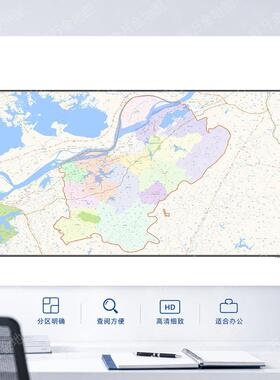 2026年九江市彭泽县地图行政交通线路分布防水贴图街道
