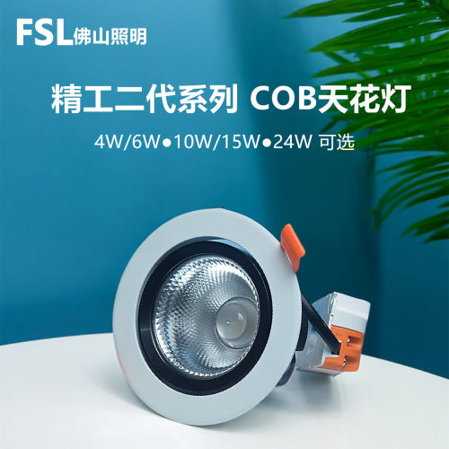 FSLCOB射灯超亮24w全铝天花灯