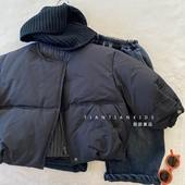 130 小中童90 送围巾男童宽松羽绒服冬90白鸭绒加厚潮羽绒外套