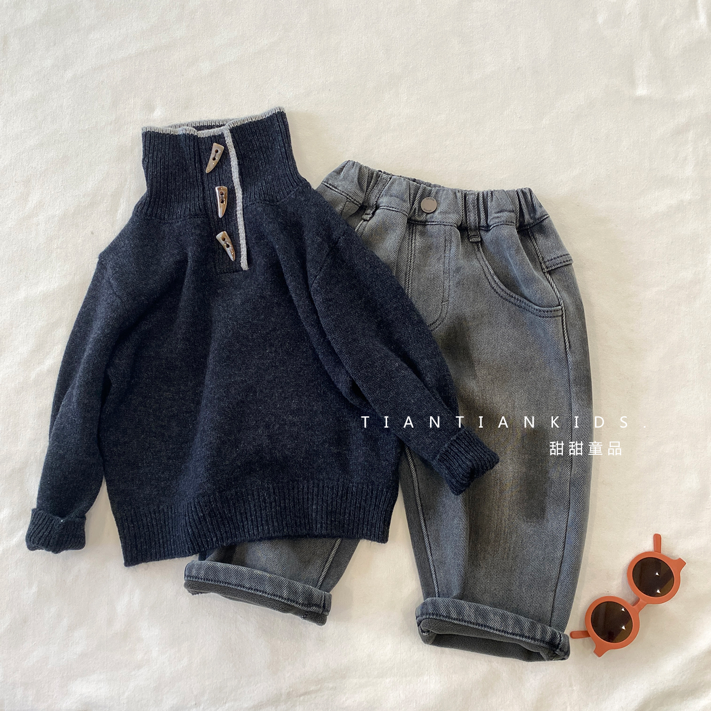 男童细织羊毛衫打底衫