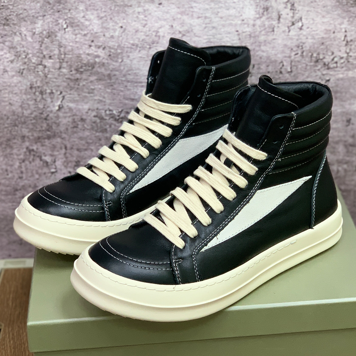 ro高帮鞋子男侵权款暗黑奶香板鞋