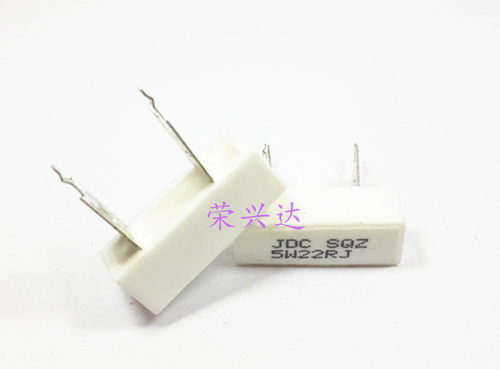 全新原装水泥电阻 陶瓷 绕线电阻 5W 22RJ 5W 脚距：15mm 正负5%