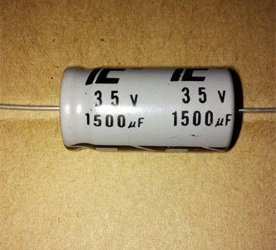 原装美国IC胆机 轴向卧式 电解电容 35V1500UF 1500UF35V 16*40