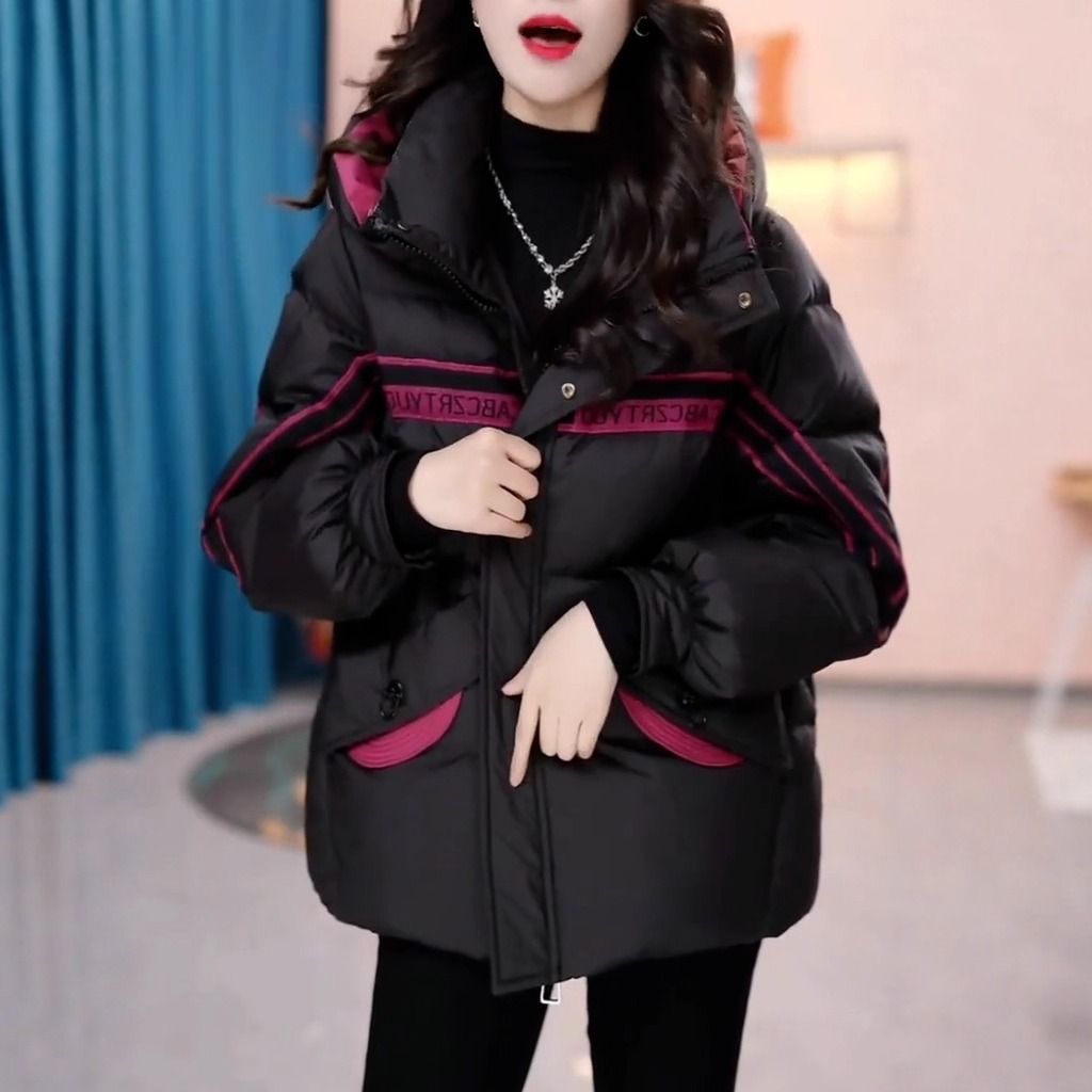 高级感加厚保暖羽绒棉服大衣外套