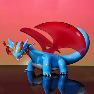 BKM宠物精灵动漫周边机箱桌面装饰摆件龙之谷暴飞龙公仔手办模型