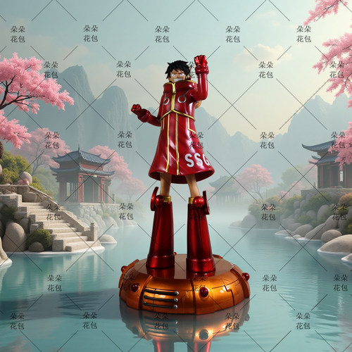 One Piece二次元动漫周边桌面机箱装饰陈列摆件JT蛋尖岛路飞手办