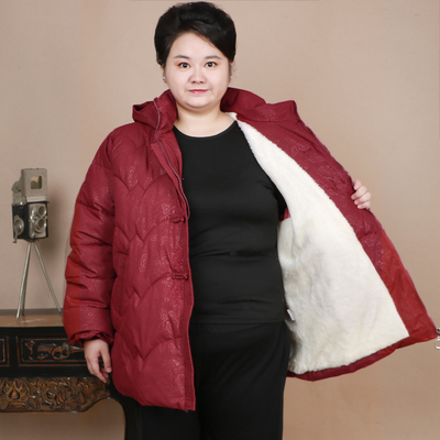新款祥云洋气棉服特大中老年棉袄