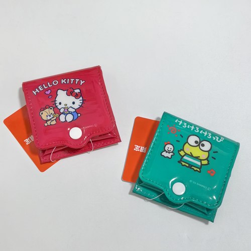 日单 可爱卡通大眼蛙HelloKitty 耳机包 小物件收纳包包 零钱包