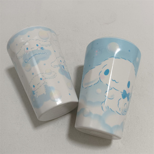 日单 可爱卡通玉桂狗 大号九角杯 洗漱杯 果汁汽水杯 奶茶杯