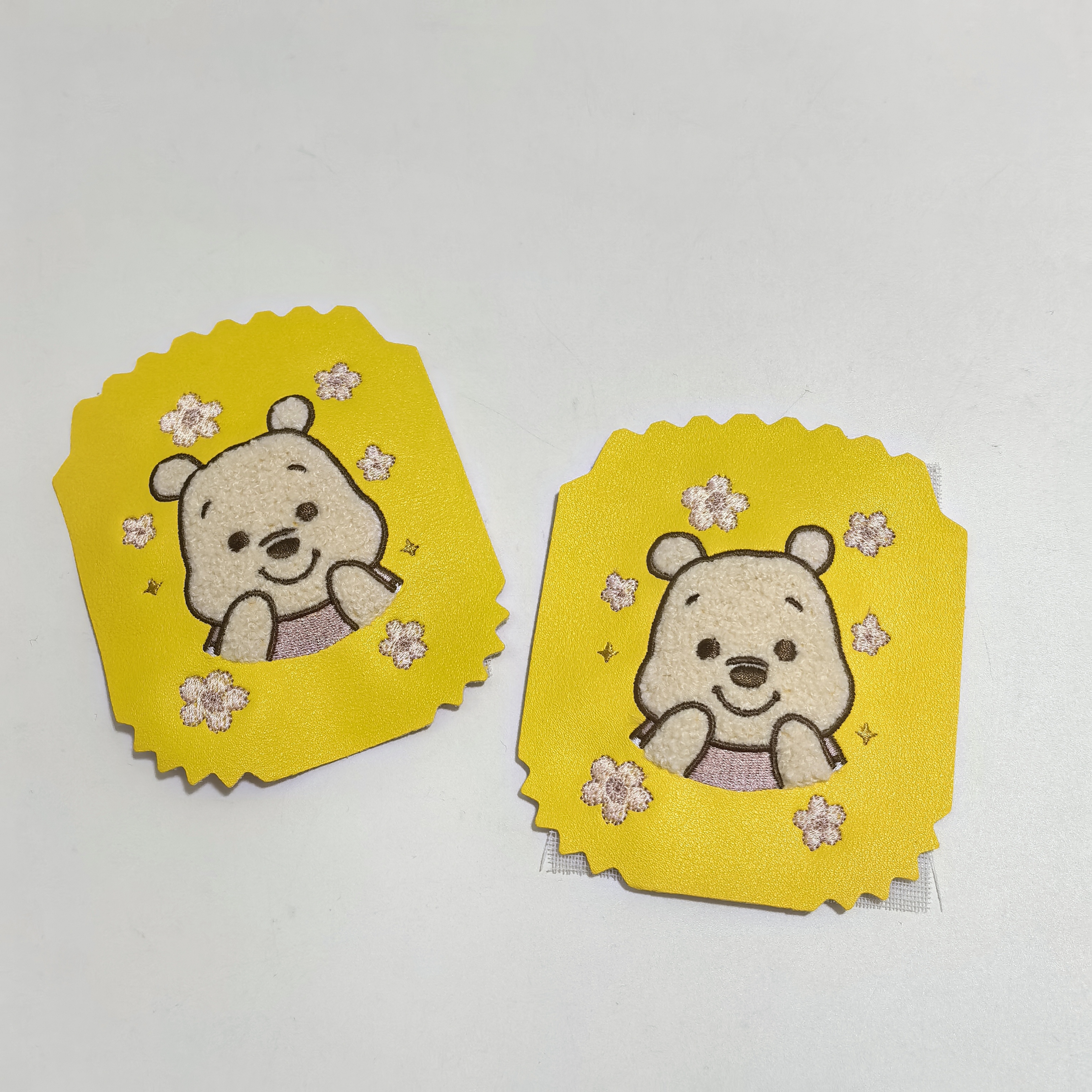 日单 可爱卡通 噗噗小熊 pu刺绣贴 补丁贴