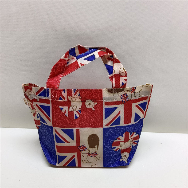 外贸出口维尼小熊英伦风手拎包收纳包轻便可折叠便当包饭盒袋,收纳整理,其他收纳,淘宝优惠券,粉丝福利购,淘宝优惠卷