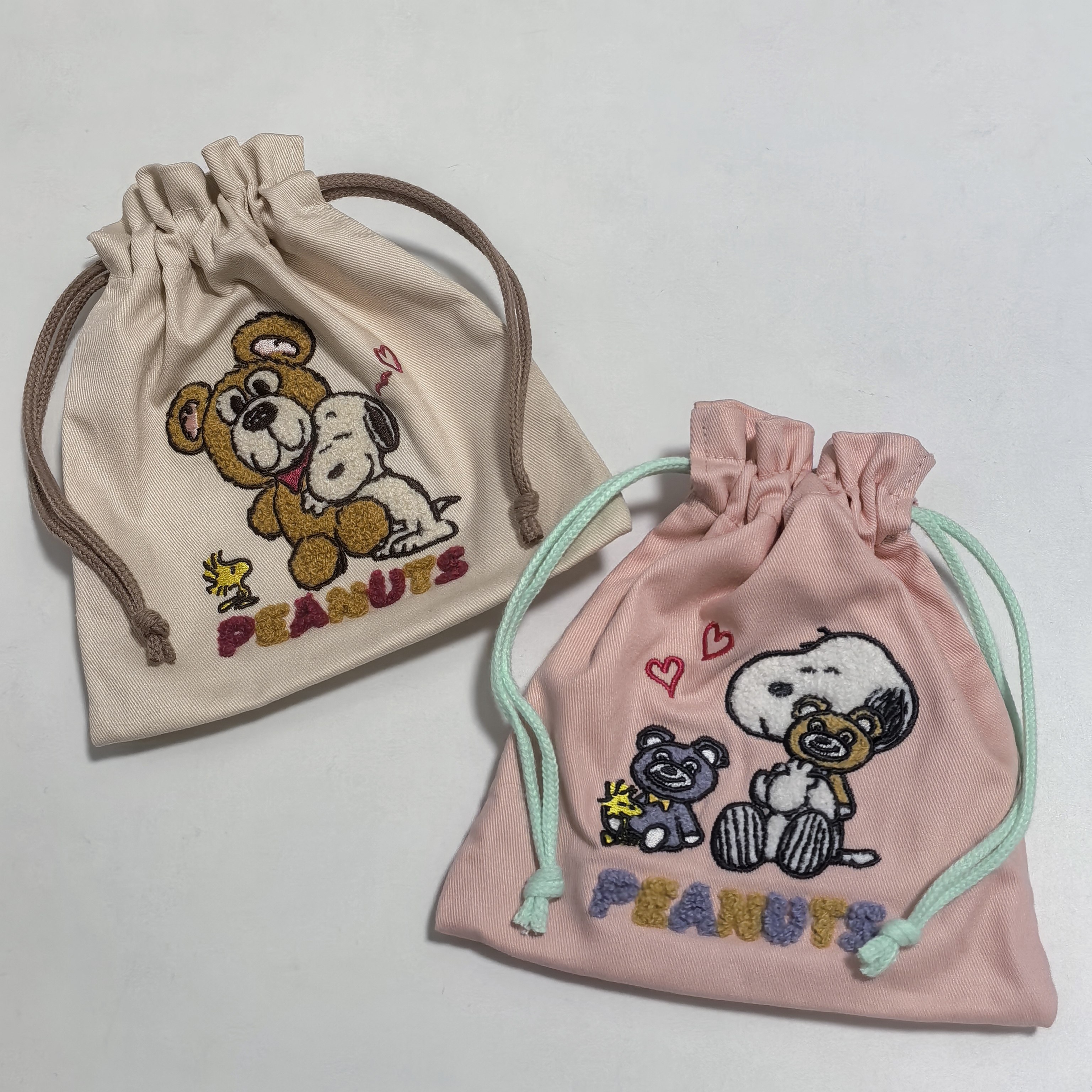 日单 可爱卡通史努比 毛绒刺绣 束口袋 化妆包收纳包,收纳整理,其他收纳袋,淘宝优惠券,粉丝福利购,淘宝优惠卷