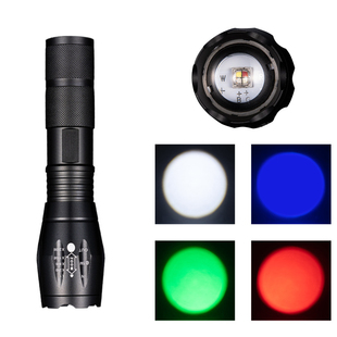 RGB 红绿蓝 三原色 变焦手电筒 四光源 光学实验人像拍照摄影补光