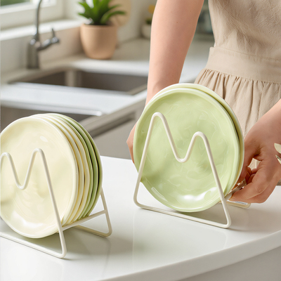 优圣美帝高颜值奶油风家用吐骨碟